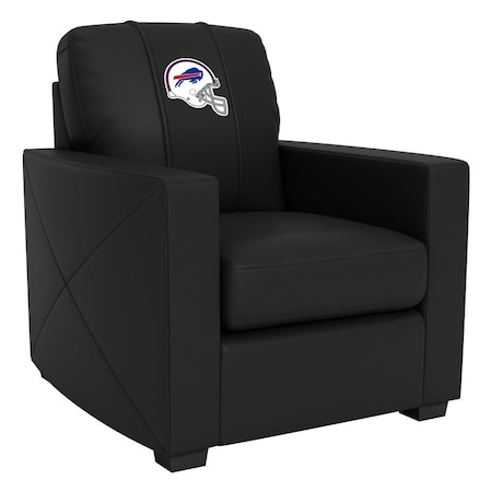Dreamseat Silver Club Chair with Buffalo Bills Helmet Logo XZ7759002CHCDBK-PSNFL20017